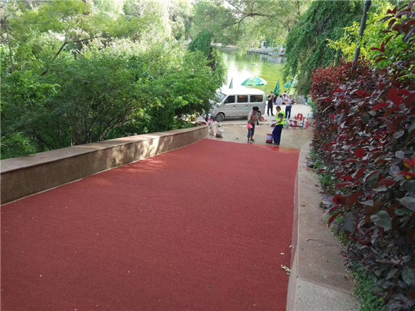 昌邑彩色路面施工